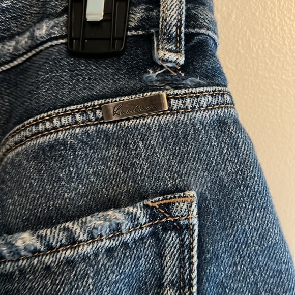 KanCan Blue Distressed Jean Shorts High-Waisted - Picture 8 of 9